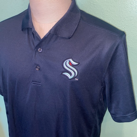 Seattle Kraken polo. Made by Clique. Medium. Great condition. - Picture 2 of 6